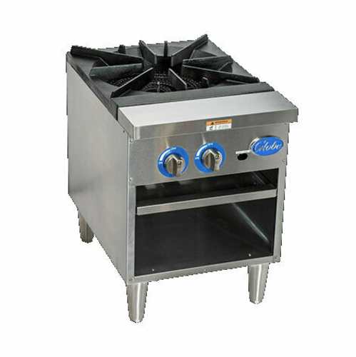 Globe Food Equipment Co. GSP18G Stock Pot Range Gas Heavy Duty Cast Iron Grate Stainless Steel Construction 100000 BTU