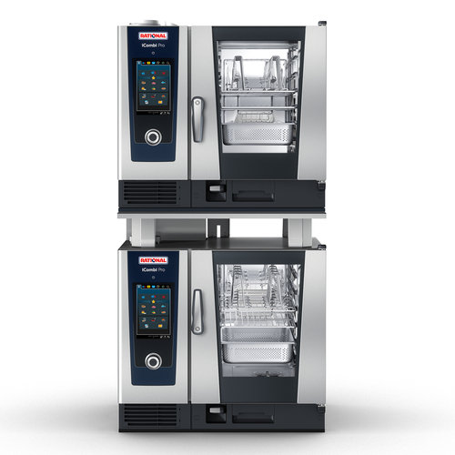 RATIONAL ICP 6-HALF ON 6-HALF NG 120V 1 PH Combi Oven Double Stack