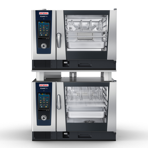 RATIONAL ICP 6-FULL ON 6-FULL LP 208240V 1 PH Combi Oven Double Stack