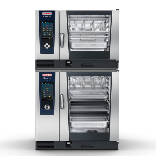 RATIONAL ICP 6-FULL ON 10-FULL E 208 3PH AD-QS Combi Oven Double Stack