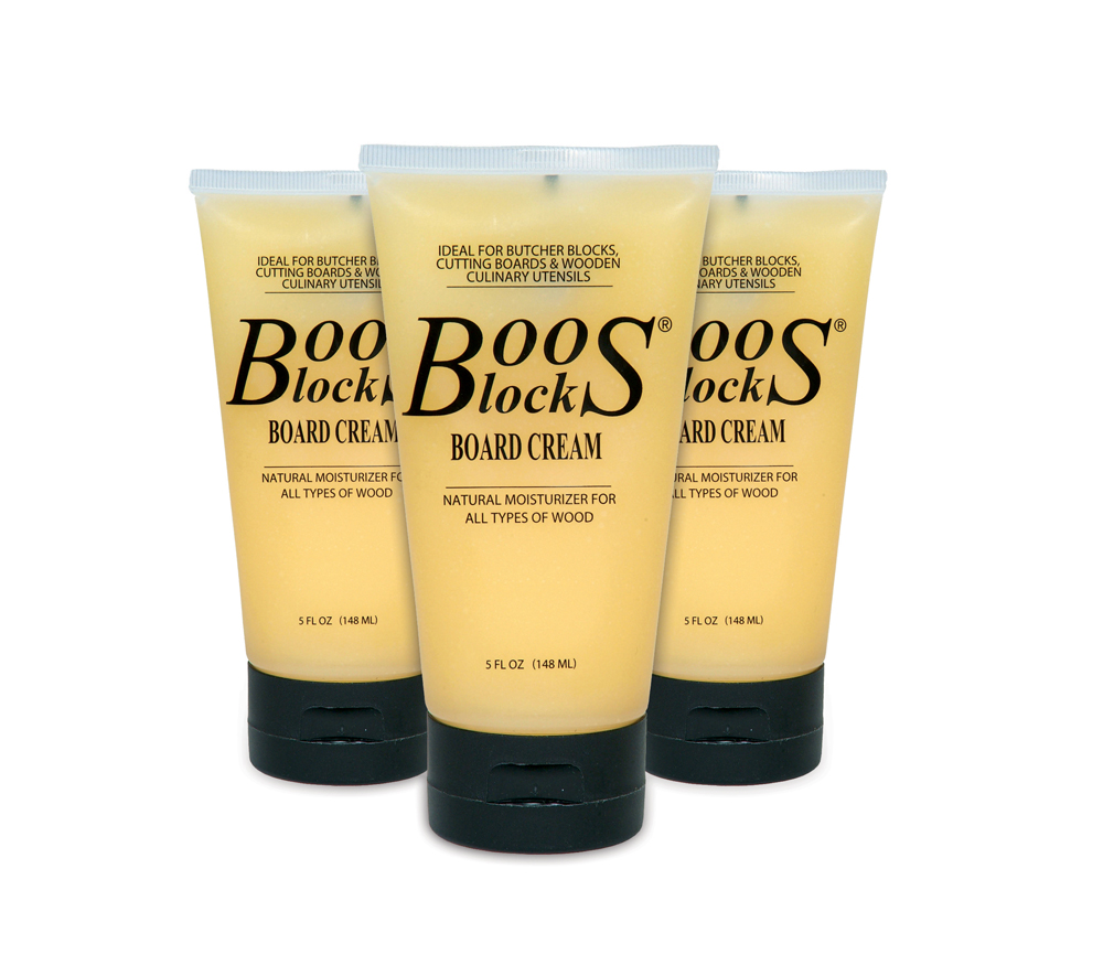 John Boos 5-Ounce Boos Block Board Cream for Wood Kitchen Cutting Boards, Boos Chopping Block & Countertops, Food Safe Charcuterie Essential, 3-Pack