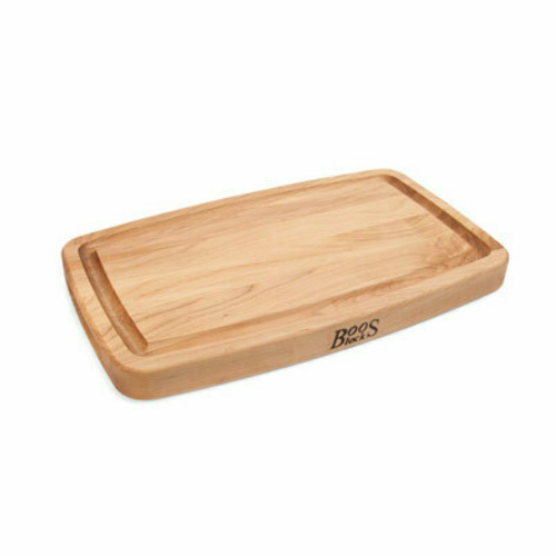 John Boos Boos Block CB Series Large Reversible Wood Cutting Board with Juice Groove, 1.5-Inch Thickness, 18" x 10.5" x 1 1/2", Maple