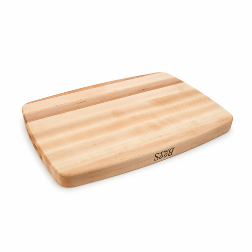 John Boos Boos Block CB Series Large Reversible Wood Cutting Board with Juice Groove, 1.5-Inch Thickness, 20" x 14" x 1 1/2", Maple