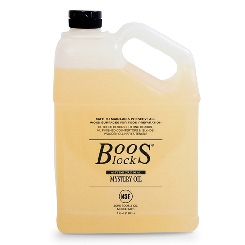 John Boos 128-Ounce Boos Block Mystery Oil Maintenance Care for Wood Kitchen Cutting Boards, Boos Chopping Block & Countertops