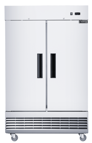Dukers Appliance Co D47EF Two Solid Doors with Self-Closing Mechanism Reach-In Freezer