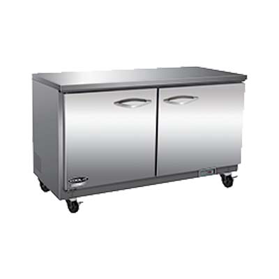 2 Door Undercounter Freezer, Rear Mounted IKON IUC61F