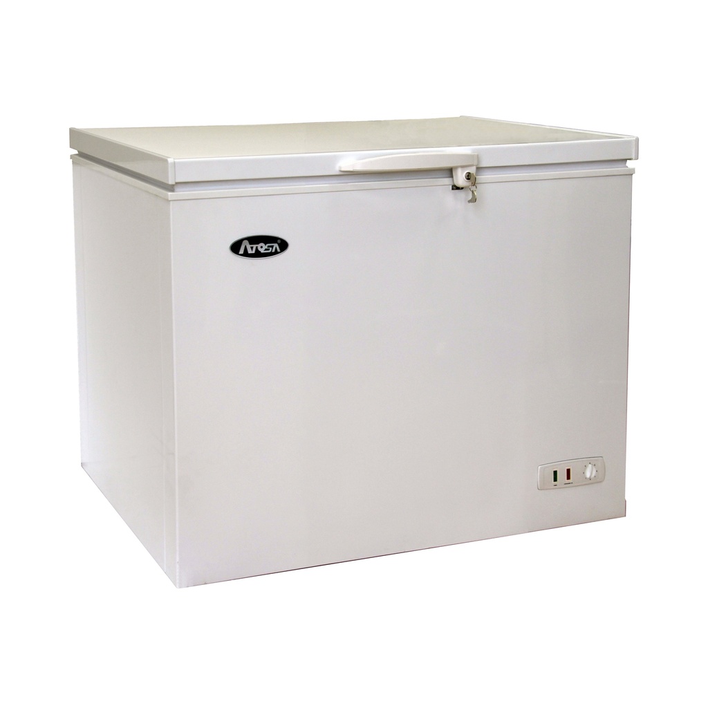 Atosa USA MWF9010GR Chest Freezer 40-1/2W x 26-1/2D x 32-1/2H 9.6 cu ft Locking Lid White Steel