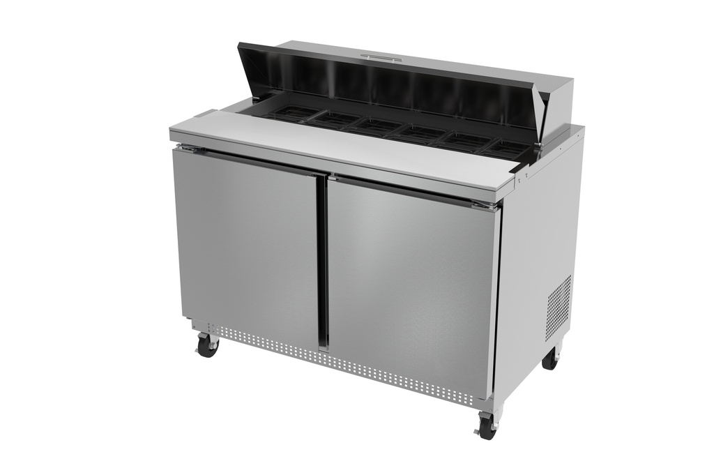 Ultra Cool 2 Door Sandwich Prep Table Cooler 48" UCTS-48-12