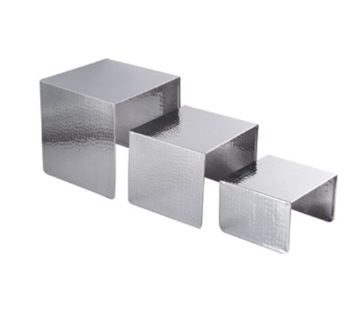 Spring USA XC3198 Riser Set Stainless Steel Hammered Finish 8x8 7x7 6x6