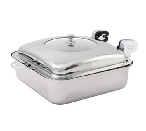 Spring USA 2474-6 Vision Induction Buffet Server 6 qt Square Hinged Top