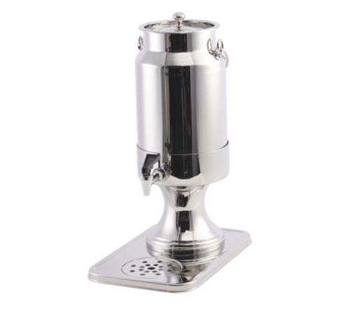 Spring USA 2528-6/5 Milk Dispenser 5-1/4 qt Stainless Steel with Drip Tray