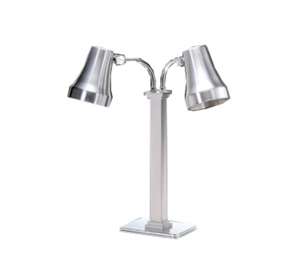 Spring USA 2792-5 Double Heat Lamp with Stainless Steel Finish and Bulbs