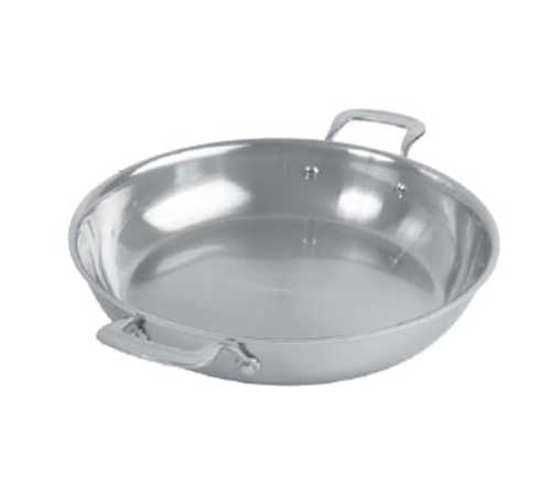 Spring USA 8456-60/30 Primo Gratin Paella Pan 4qt 12 inch 5 Ply Stainless Steel