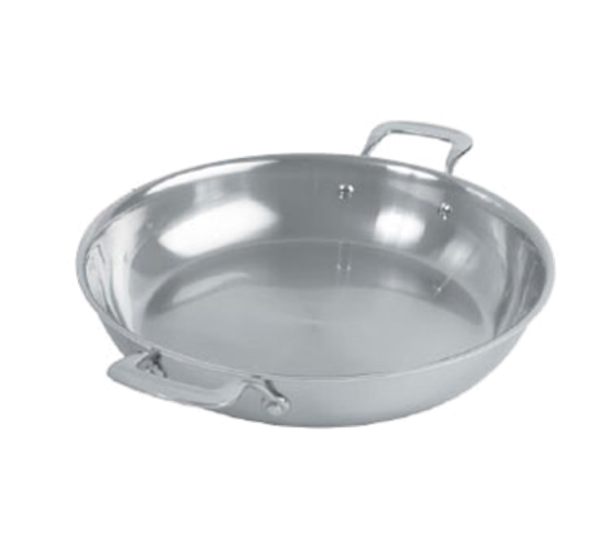 Spring USA 8456-60/30 Primo Gratin Paella Pan 4qt 12 inch 5 Ply Stainless Steel