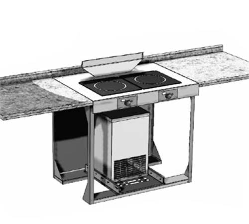 Spring USA ICB234-26 MAX Induction Cooking System with Dual Ranges and Filter