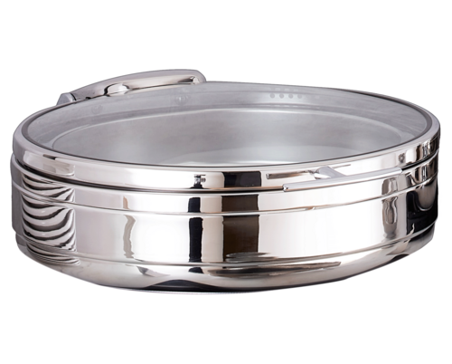 Spring USA 2572-6/38 Radiance Induction Buffet Server 6 qt Round Stainless Steel