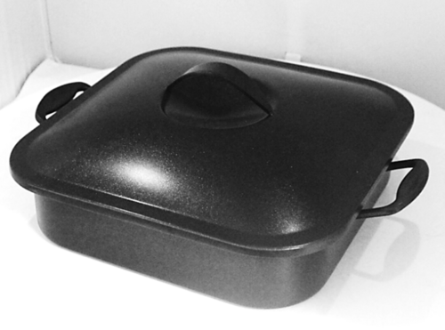 Spring USA 2274-8/23 Homestyle Induction Server Black 4 Quart Square