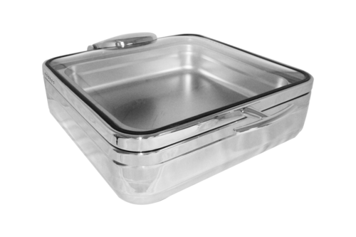 Spring USA 2574-6/23 Radiance Induction Chafer 6 Qt Square Glass Cover