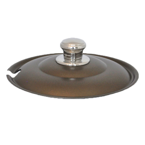 Spring USA 375-61/6BC Soup Tureen Cover Notched 9-7/8 Inch 6 Qt Stainless Steel