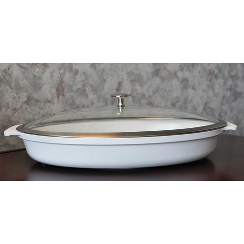 Spring USA 8265-2/38 Motif Roaster 3 qt Oval Shallow with Glass Cover