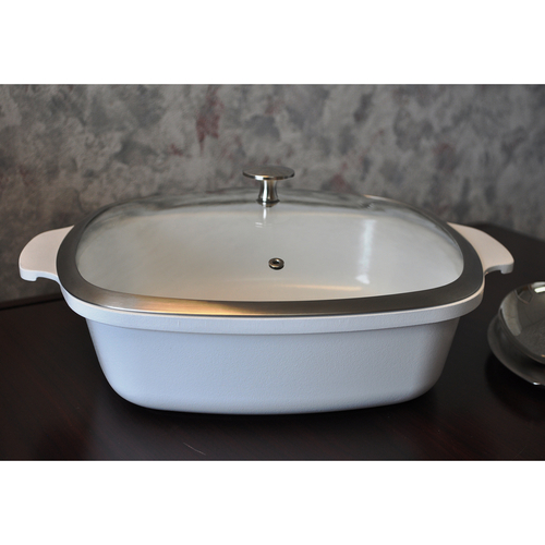 Spring USA 8268-2/28 Motif Casserole Pan 4qt Square with Glass Cover