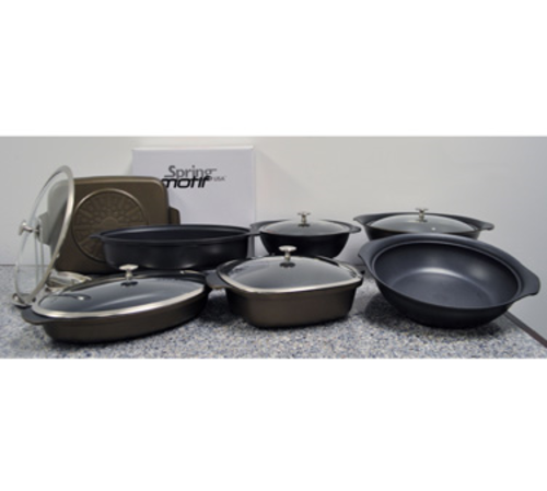 Spring USA 8270-8/38 Motif Roaster 8qt Oval with Glass Cover Non-Stick