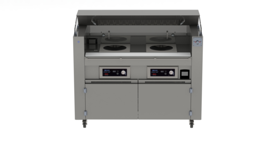 Spring USA MCS-59-FPS-SP351WCR-2 Fire Suppression Induction Wok Station