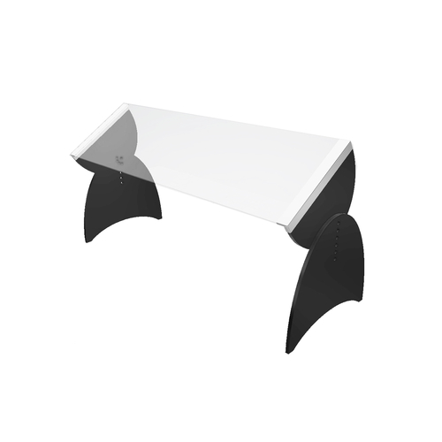 Spring USA PSG36B Sneeze Guard 36W x 18D x 17H Pivoting Black Acrylic