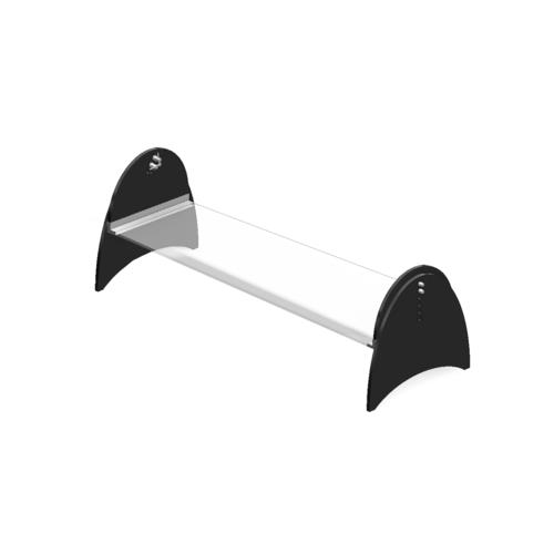 Spring USA PSG60B Sneeze Guard 60W x 18D x 17H Pivoting Black Acrylic