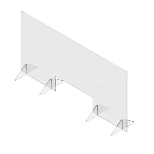 Spring USA SFPT2448 Safety Shield Clear Acrylic Self-Standing Window