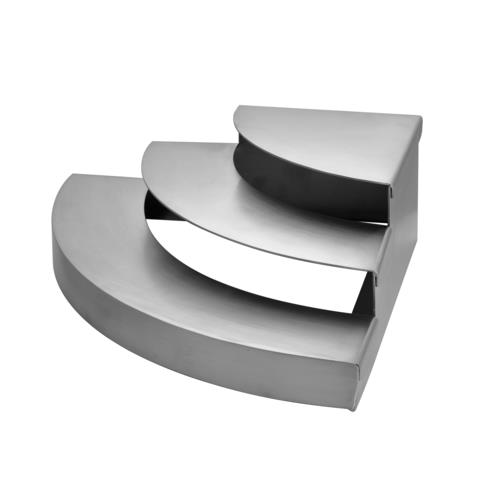 Spring USA SK13701141 Skyra Corner Step Riser Stainless Steel 10L x 10W