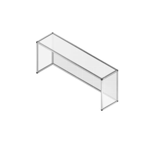Spring USA TSSG3630 Sneeze Guard 36W x 18D x 30H Acrylic Stainless Steel