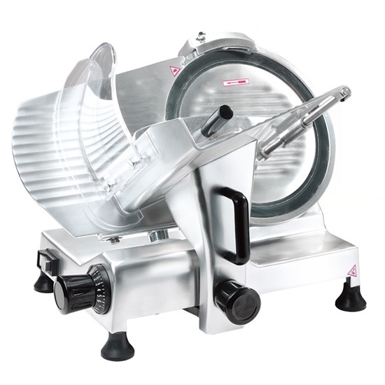 BakeMax BMMSM12 Manual Meat Slicer 12 Inch Blade Gravity Feed Anodized Body