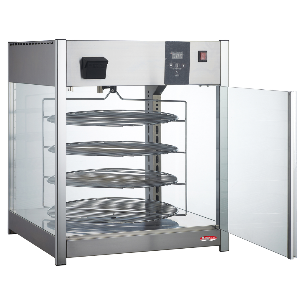 BakeMax BMPW418 Titan Series Pizza Warmer Display Case Countertop 1700W
