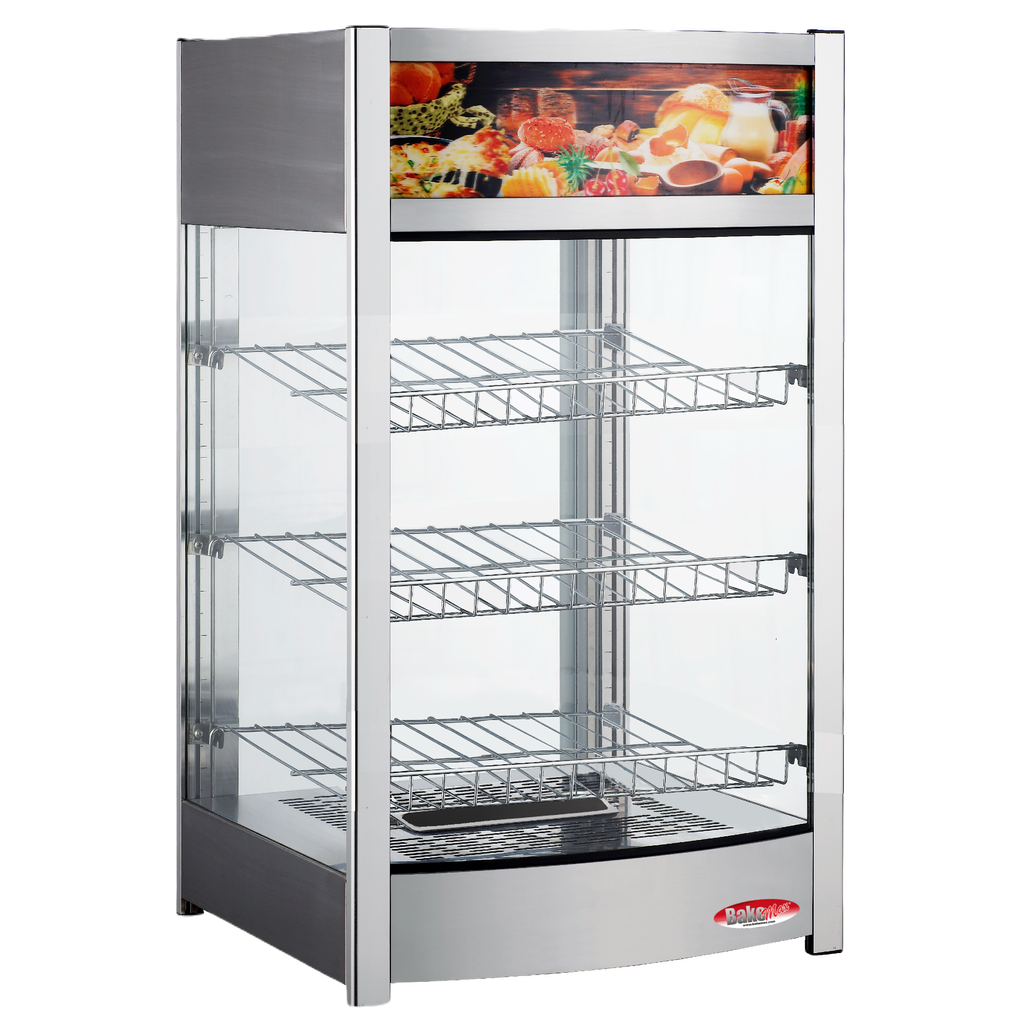 BakeMax BMCBF18 Titan Series Heated Display Case Countertop 18W Full Service
