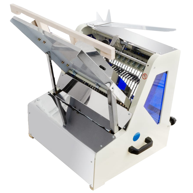 BakeMax BMGF004 Gravity Feed Bread Slicer Countertop 15 Inch Loaf Length