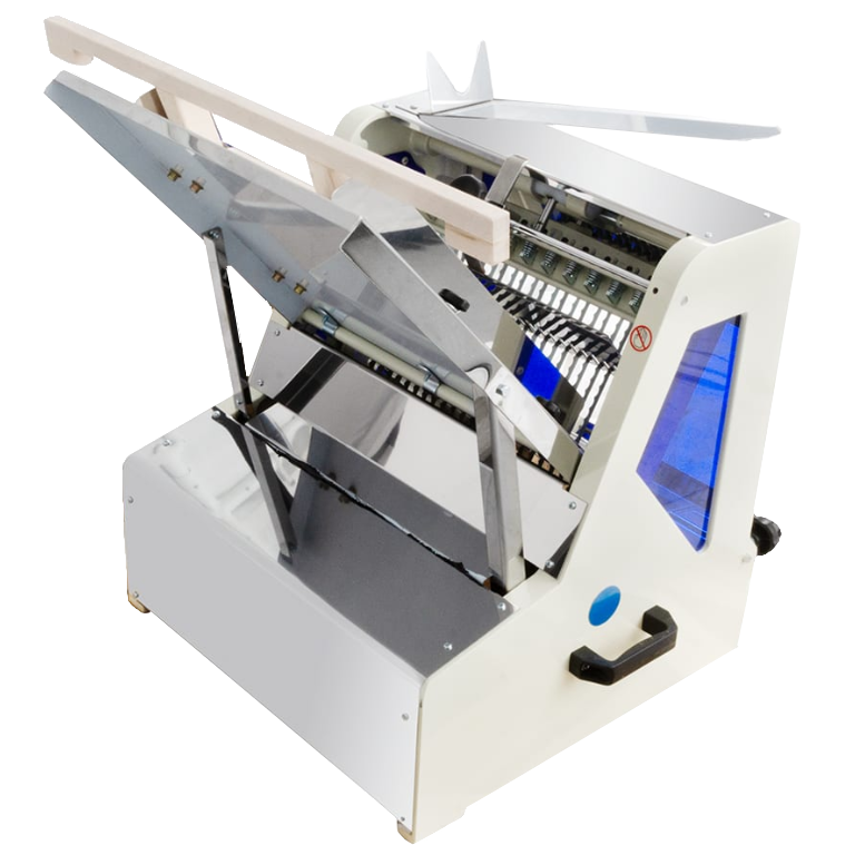 BakeMax BMGF001 Gravity Feed Bread Slicer Countertop 15 Inch Loaf Length