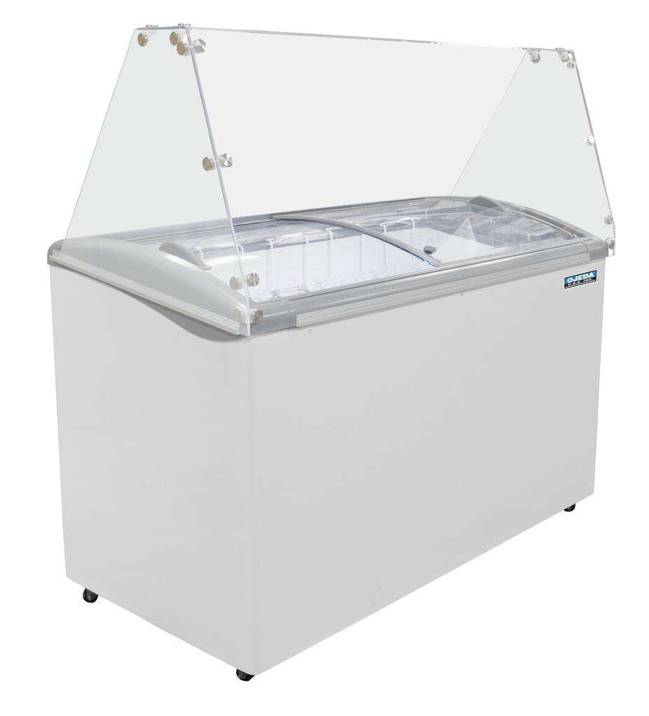 Ojeda USA 8-FLAVOR DIP Ice Cream Dipping Cabinet with Graphics and Storage