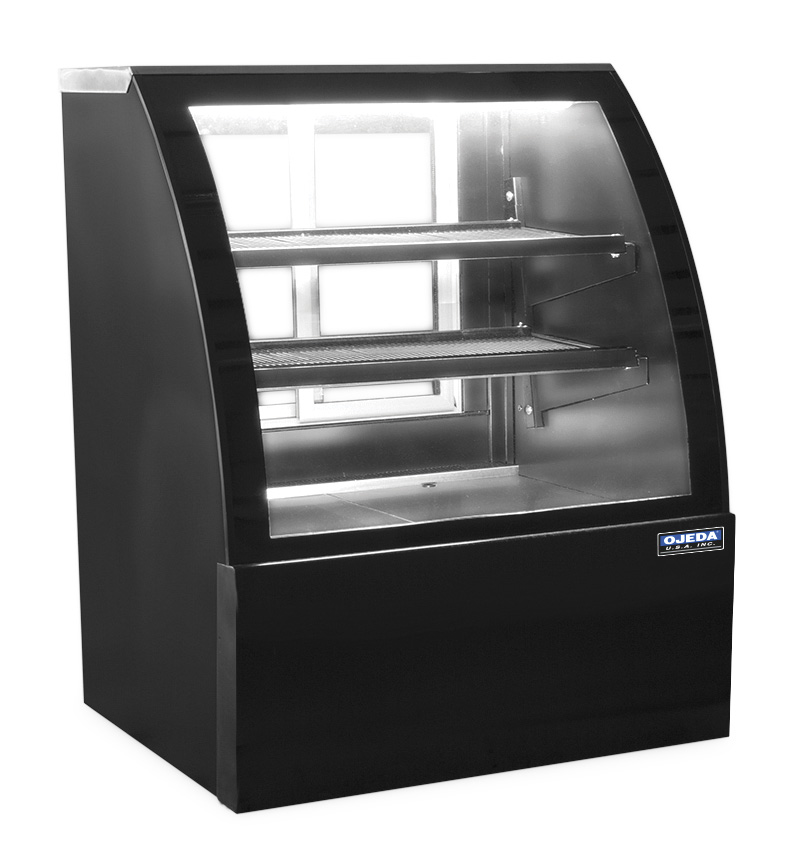 Ojeda USA RDCH-3 Refrigerated Deli Case Curved Glass Front 9.6 Cu Ft