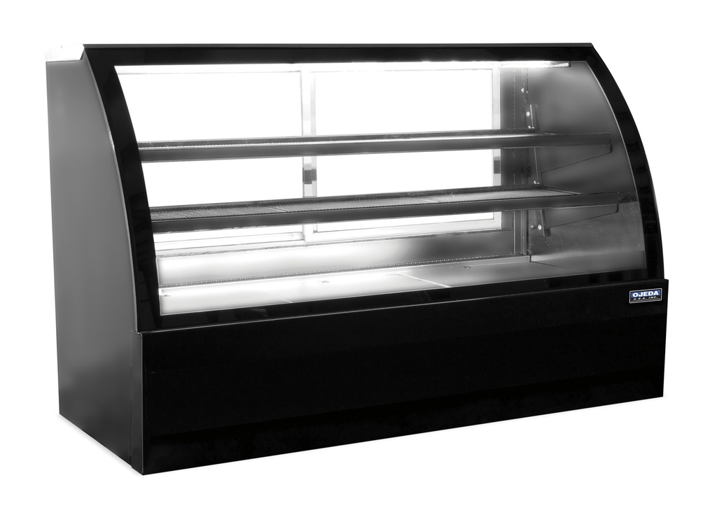Ojeda USA RDCH-6 Refrigerated Deli Case Curved Glass Front 20.5 Cu Ft