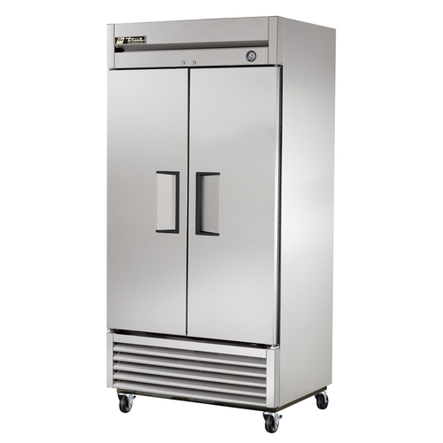 True T-35-HC Refrigerator Reach-In Two-Section Stainless Steel Doors