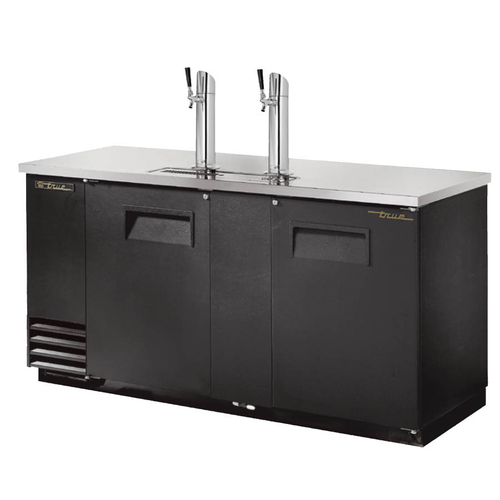 True TDD-3-HC Draft Beer Cooler with Stainless Steel Counter Top