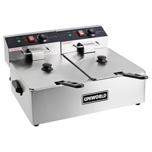 Uniworld Foodservice Equipment UEF-08L2 Full Pot Countertop Electric Fryer