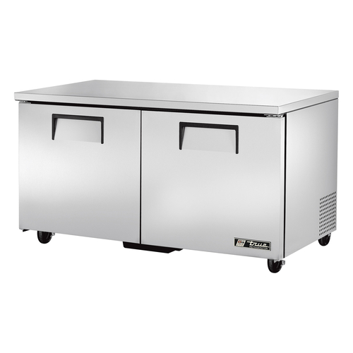 True TUC-60-HC Undercounter Refrigerator Stainless Steel 33-38F 2 Doors