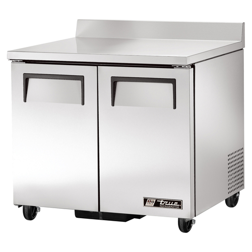 True TWT-36-HC Work Top Refrigerator Two Section Stainless Steel Design