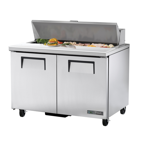 True TSSU-48-12-HC Sandwich Salad Unit with Stainless Steel Top and Pans