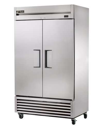 True T-43-HC Refrigerator Reach-In Two-Section Stainless Steel Doors