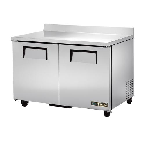 True TWT-48-HC Work Top Refrigerator Two Section Stainless Steel Design