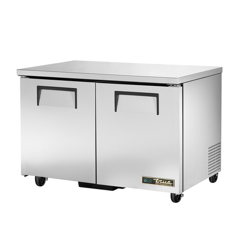True TUC-48-HC Undercounter Refrigerator Stainless Steel 2 Doors 4 Shelves