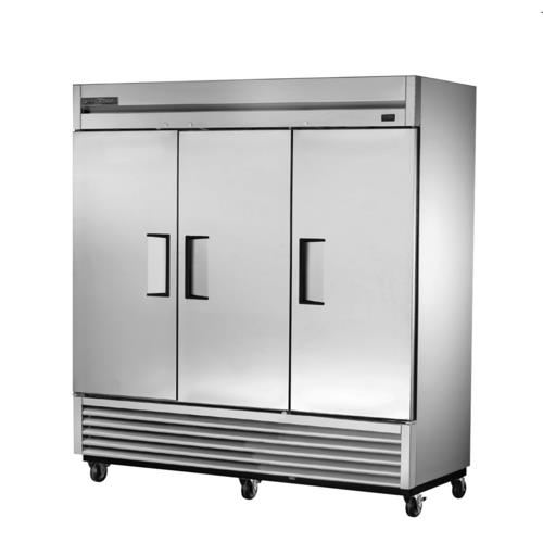 True TS-72-HC Refrigerator Reach-In Three-Section Stainless Steel Doors
